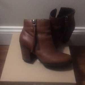 Booties rust/Brown Block heal